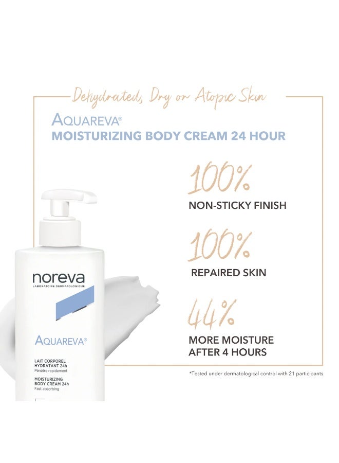 Noreva Aquareva 24H Moisturizing Body Cream 400ml - Image 3